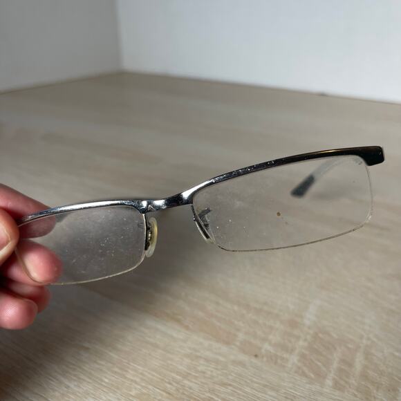 Ray-Ban RB8406 2502 Eyeglasses Carbon Fiber Silver PARTS Only 53-17-140 - Picture 4 of 11